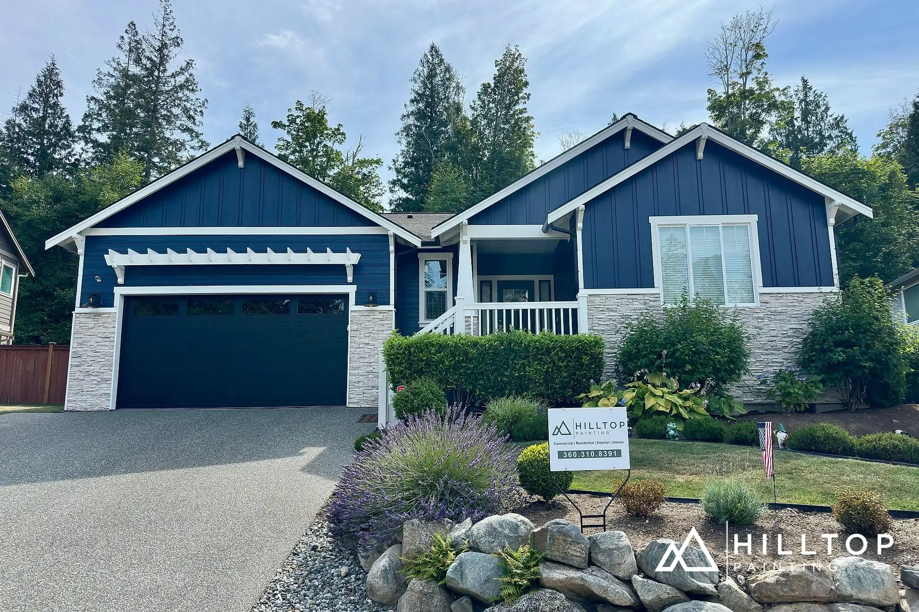 Cream to Deep Navy — a Blaine Craftsman Redone Inside & Out — photo 1