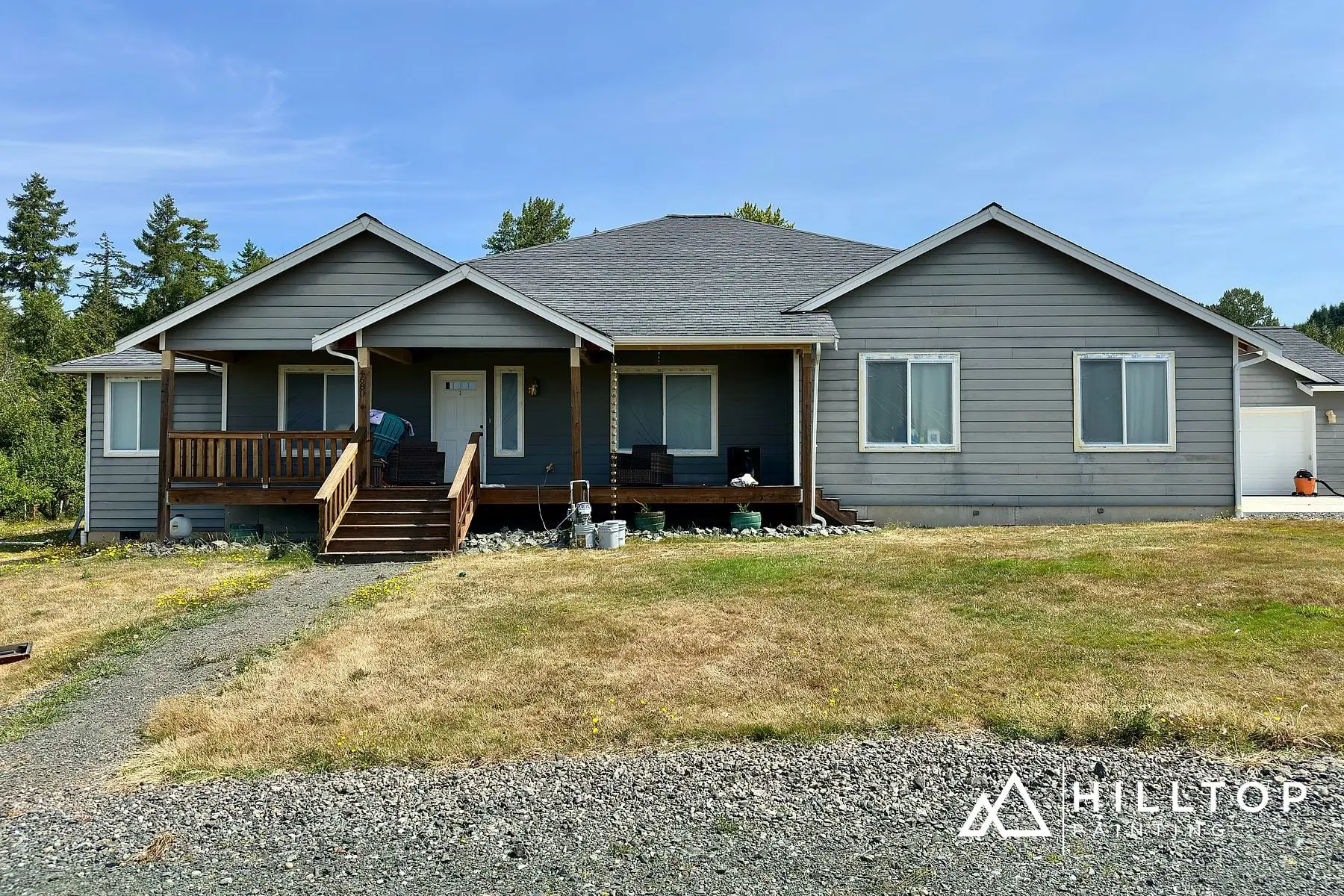 Before: faded and worn exterior