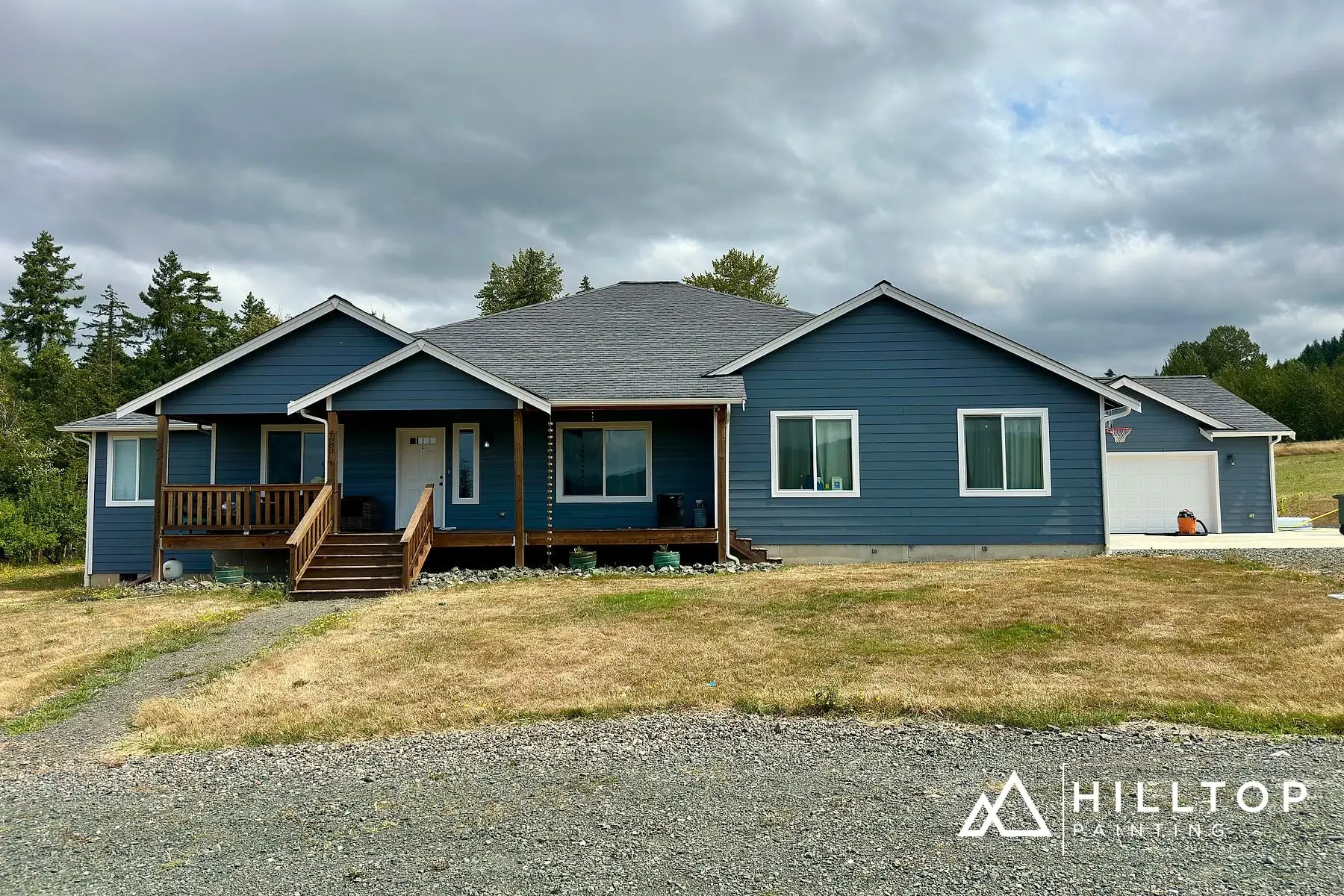 After: repainted home exterior
