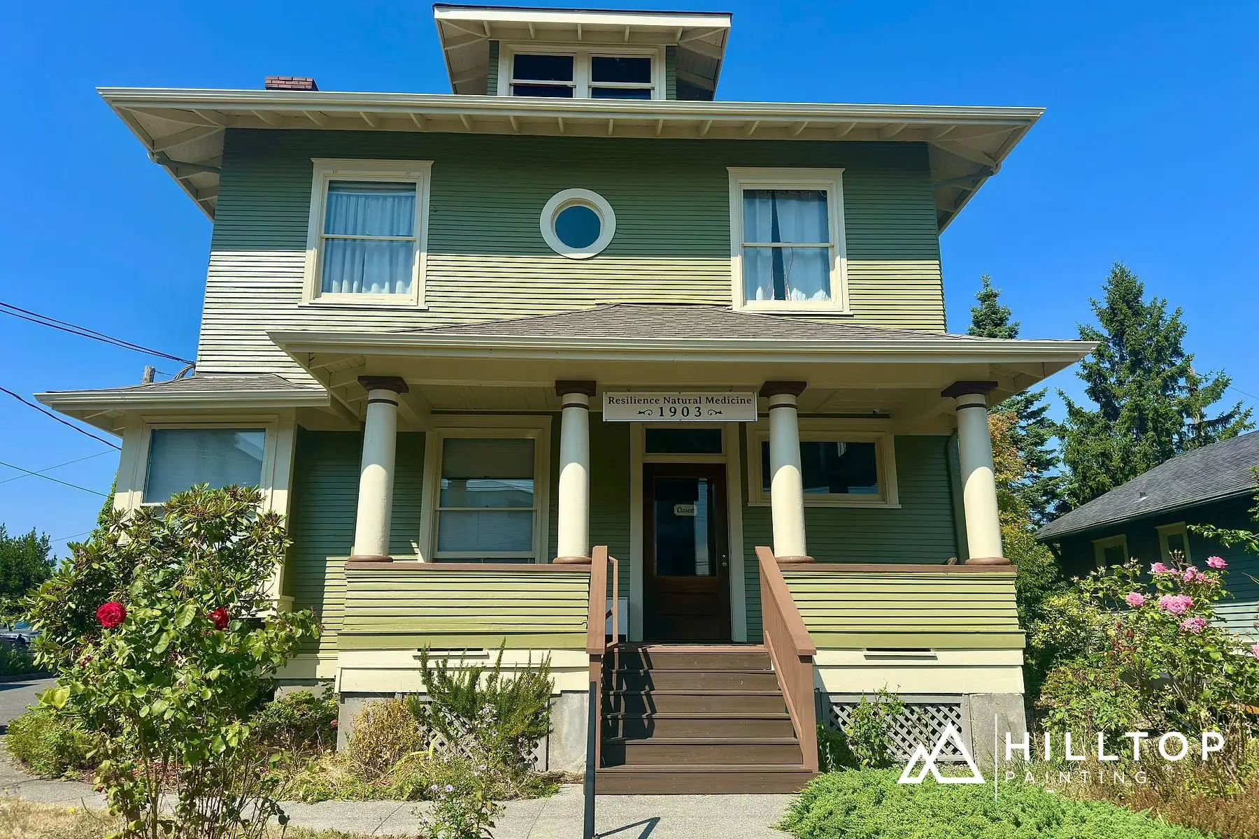 Two-Tone Green 1903 Foursquare