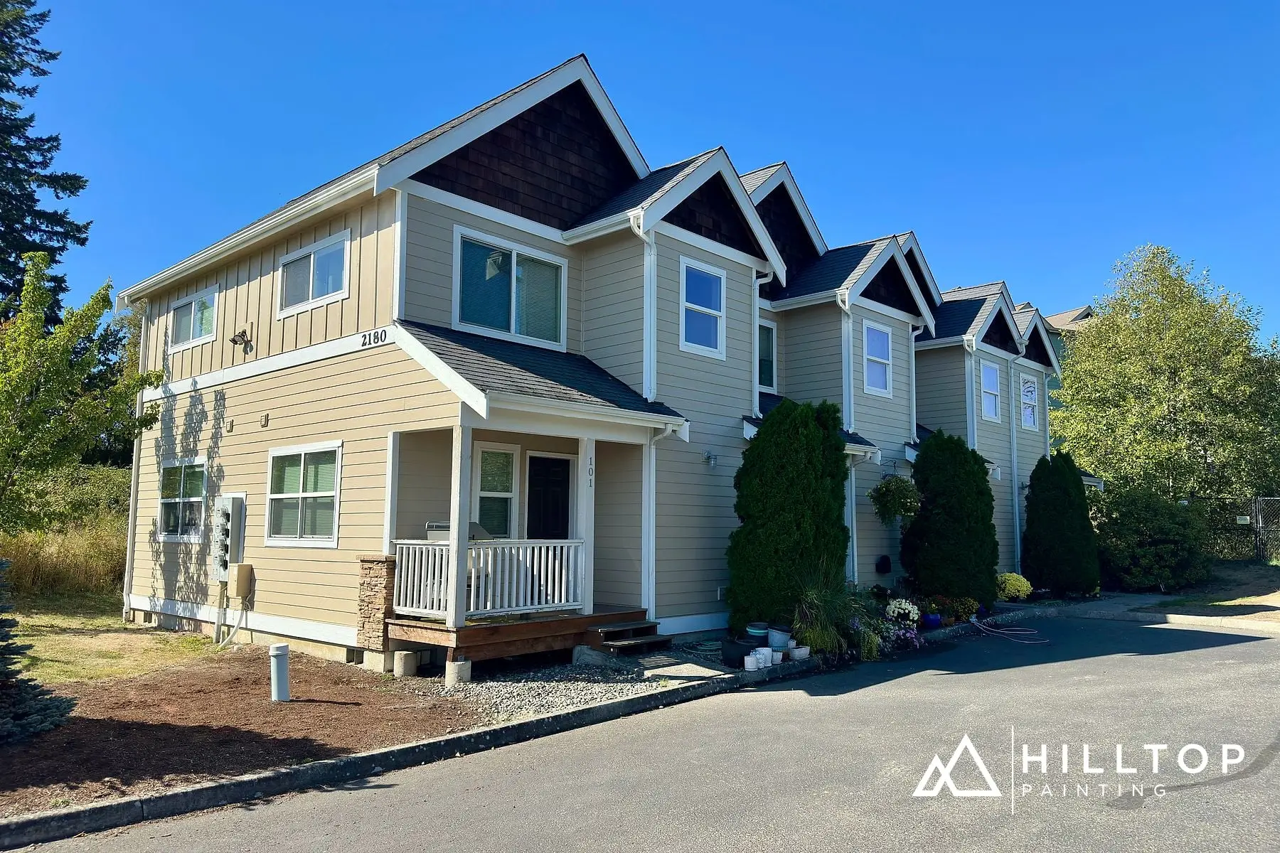 After: Four Townhomes, One Clean Scheme — a Ferndale Multi-Family Repaint