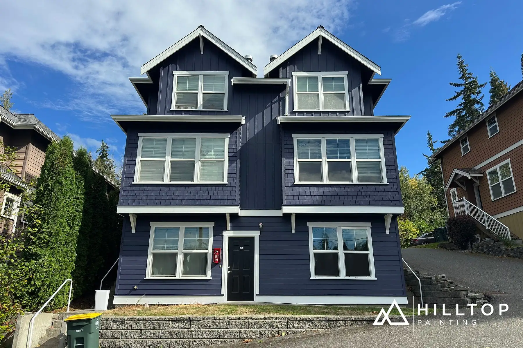 From Olive to Navy — a Hillside Bellingham Rental Duplex Turned Around