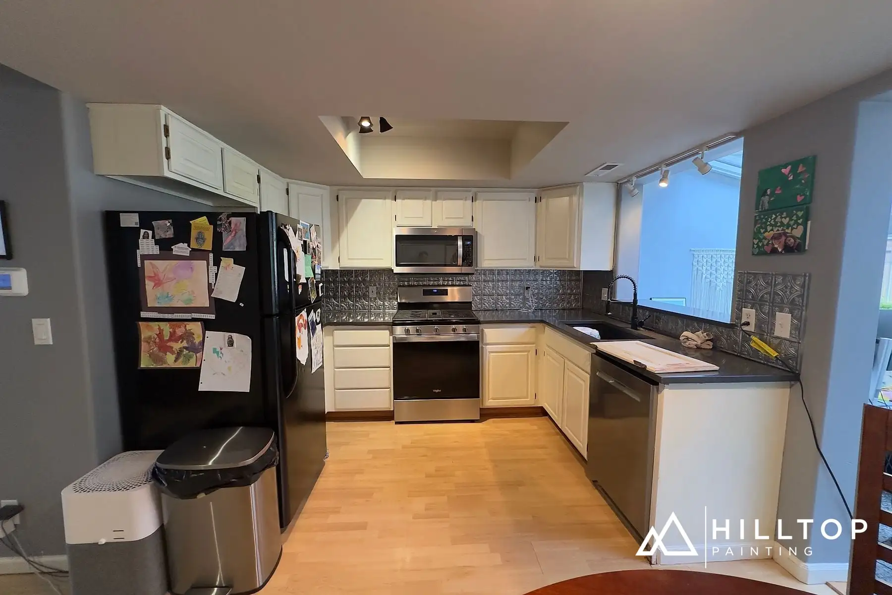 A 20-Door Kitchen Reset in Snowbound SW 7004 — Bellingham