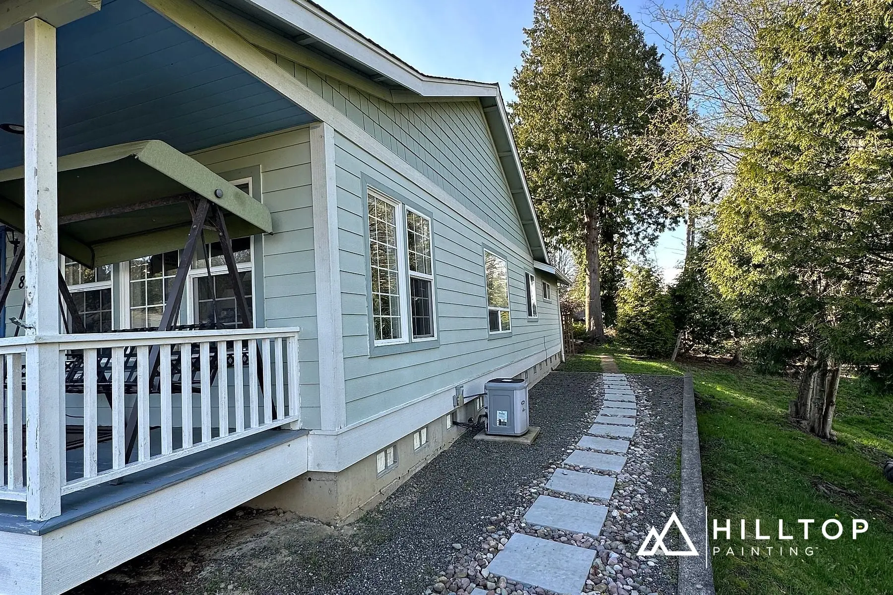 Lounge Green Trim & a Perfect Greige Porch — a Blaine Garden Home in Two Greens — photo 4