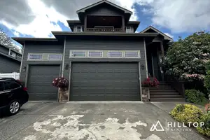 A Tall Ferndale Craftsman in Emerald — Deep Brown with Sage Trim — Ferndale, WA 98248