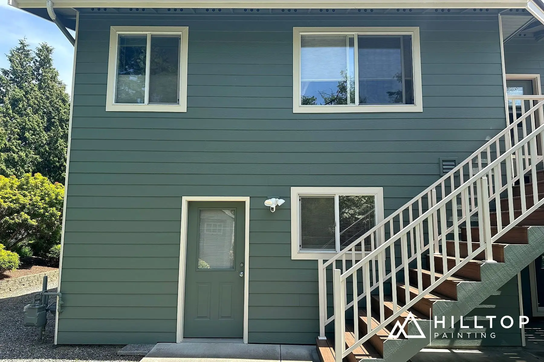 Same Colors, New Life — a Blaine Home's Blue-Gray & Teal Recoat — photo 4