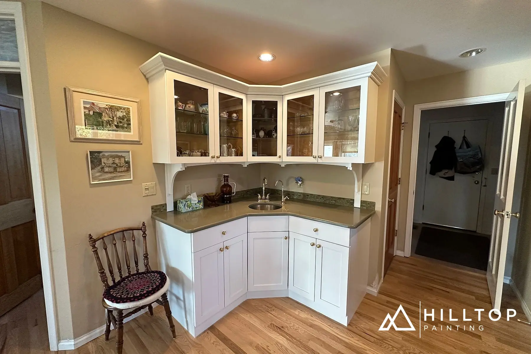 Snowbound & Cotton — 48 Cabinet Doors Brightened in a Ferndale Kitchen — photo 2