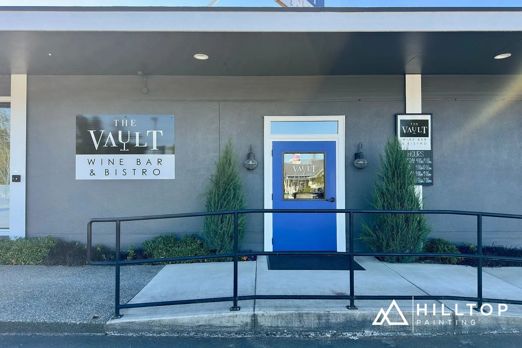 The Vault Wine Bar, Blaine — Full Repaint, Bondo Repair & a Fresh Sign — photo 8