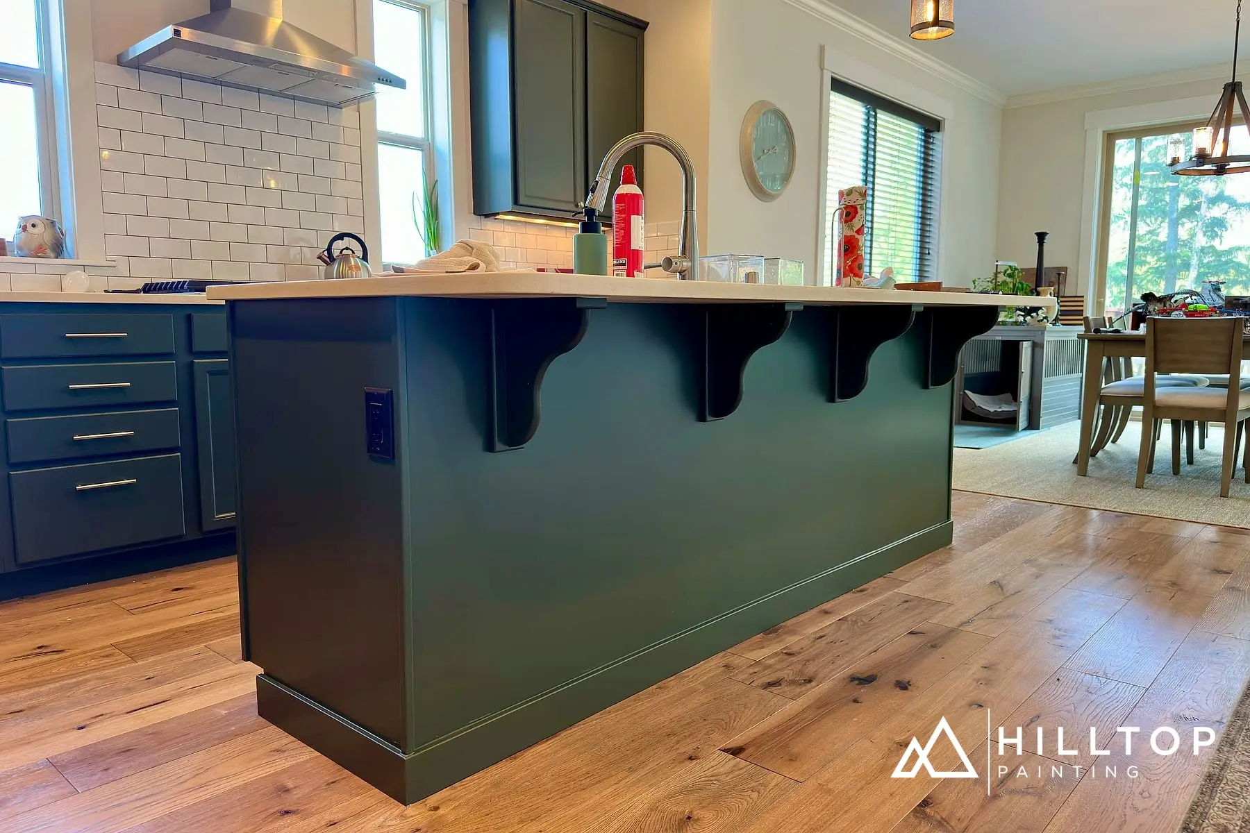 37 Doors to Foxhall Green SW 9184 — a Bellingham Kitchen Cabinet Repaint — photo 2
