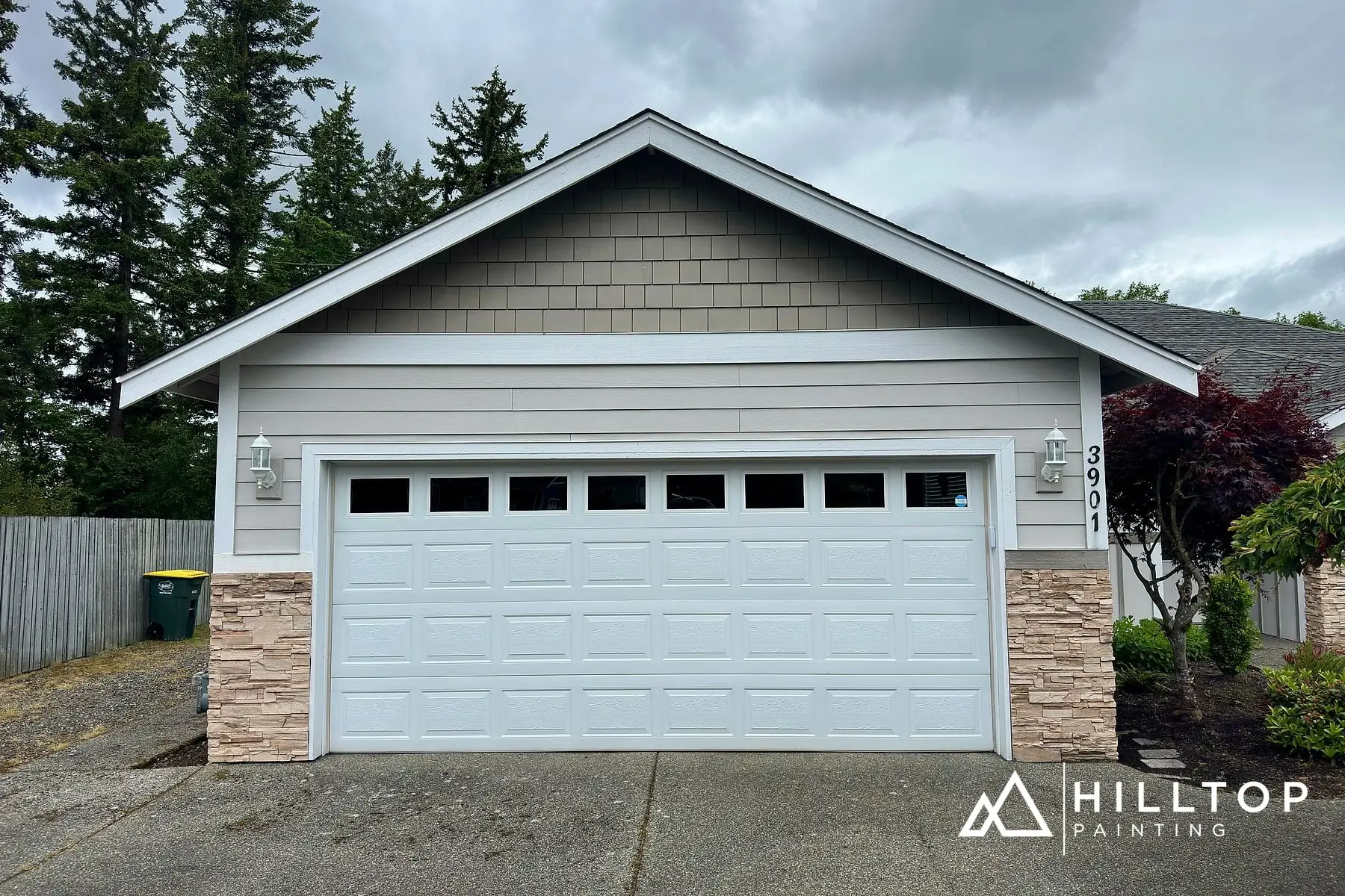 Moonmist SW 9144 with a Dynamic Blue Door — a Bellingham Rambler Lightens Up — photo 7