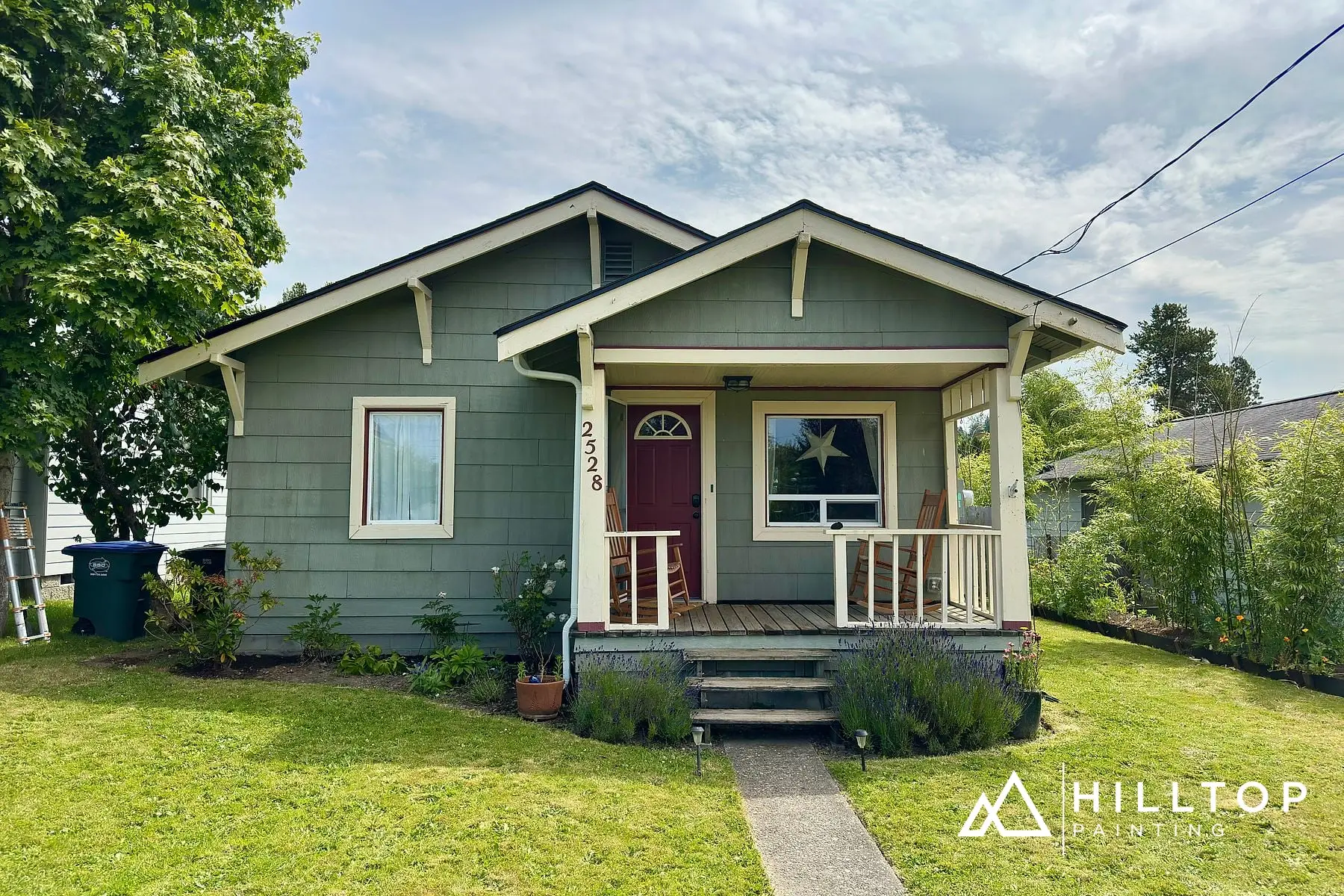 Before: From Faded Teal to Sheraton Sage SW 0014 — a Bellingham Craftsman Bungalow