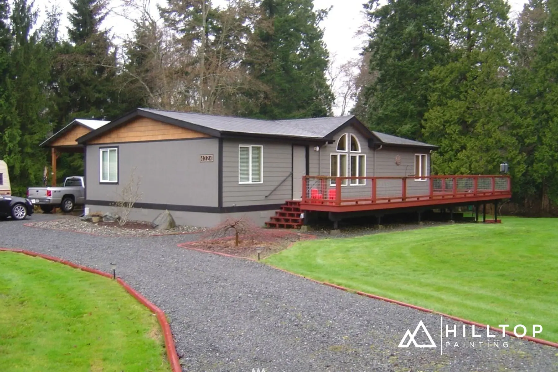 Outerspace SW 6251 & a Calypso Door on a Birch Bay-Area Cabin — photo 2