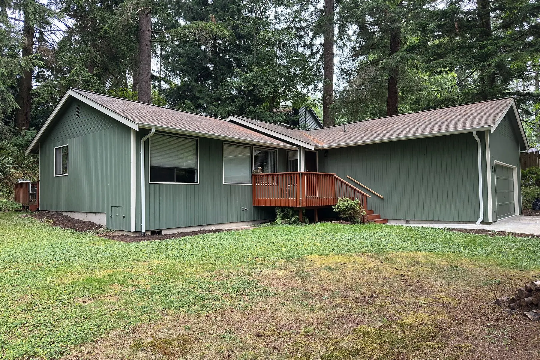 Freshly painted home exterior