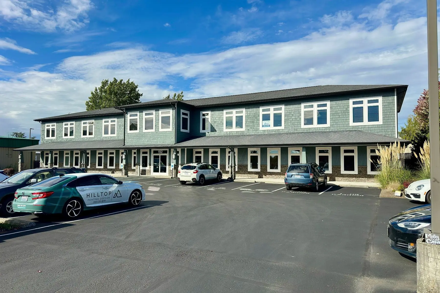 Finished commercial painting project by Hilltop Painting