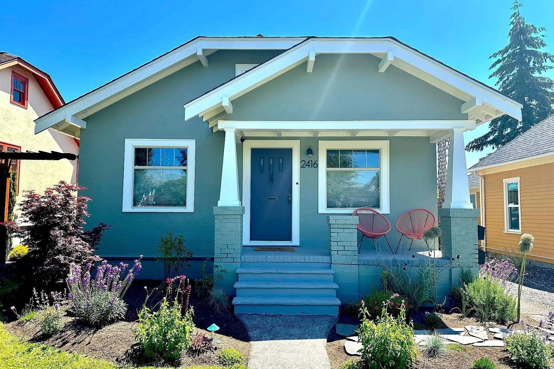 Exterior house painting project in Whatcom County