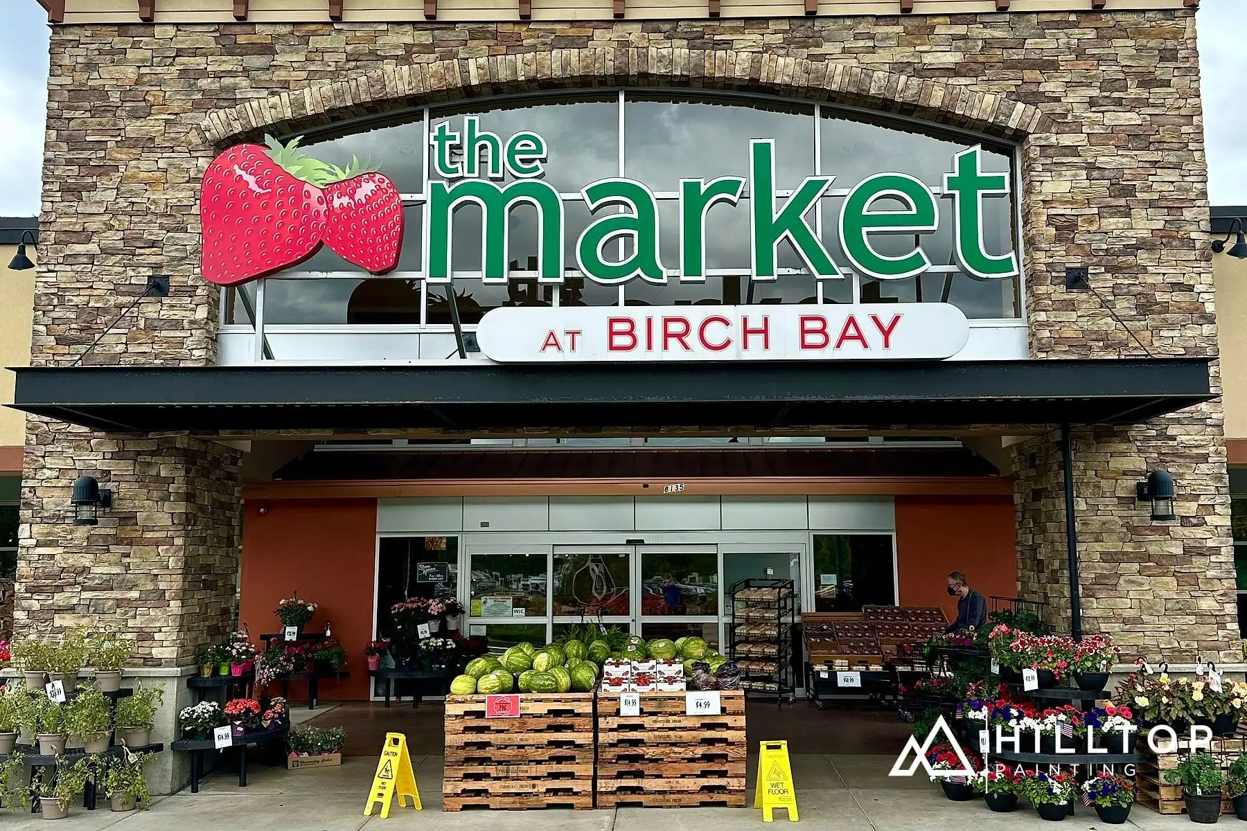 Storefront Duty at The Market at Birch Bay — Masonry Walls Done Between Deliveries
